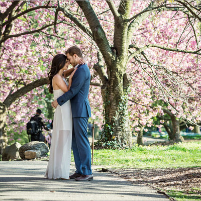 Jenna + Bret Engagement || Brooklyn Botanical Gardens, Brooklyn, NY