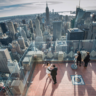 Anushree + Ritvik Engagement || Top of the Rock, Rockefeller Center & Central Park, NYC