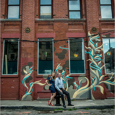 Diana + Shawn E-session || Brooklyn Botanical Gardens, Dumbo, NY